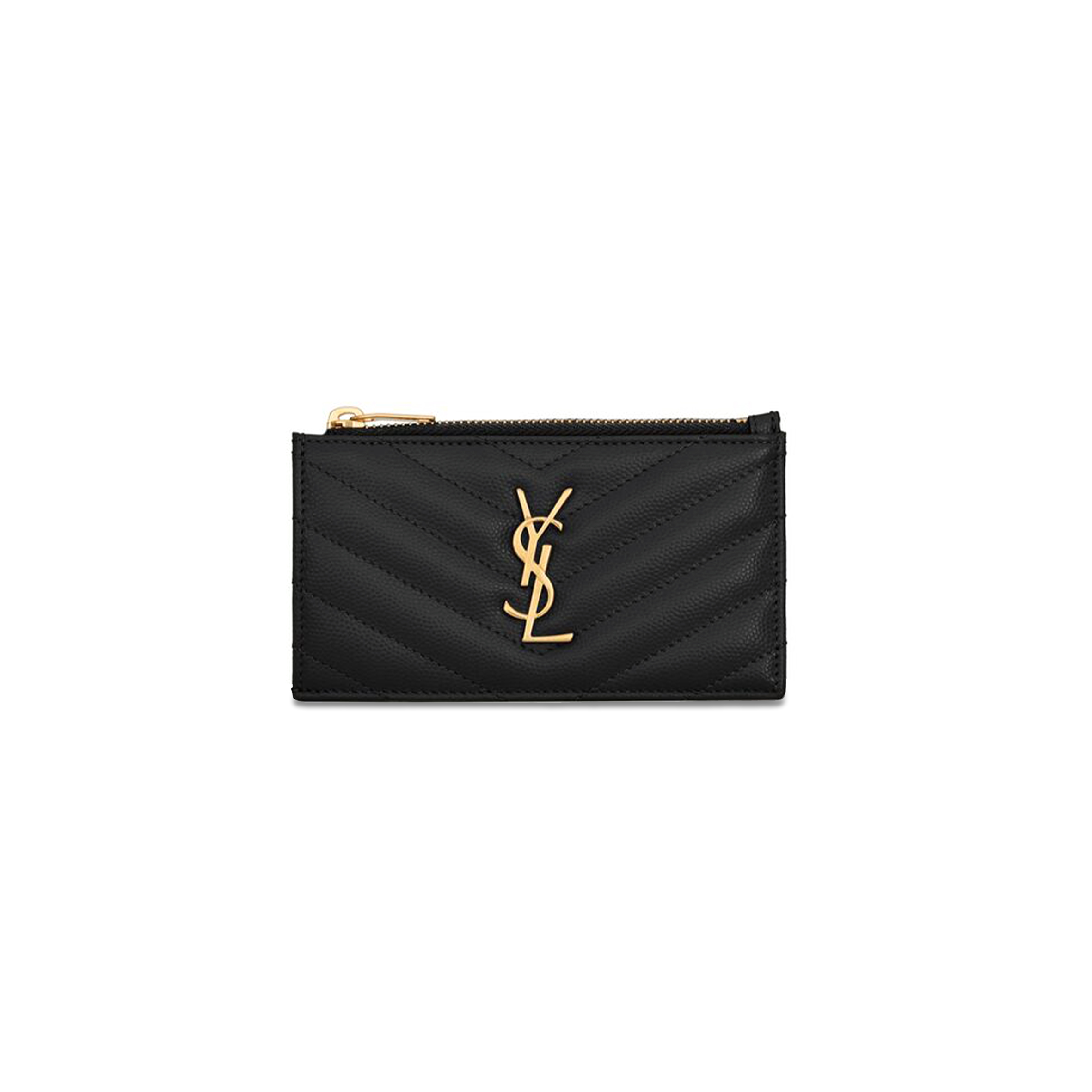 YSL CASSANDRE MATELASSÉ FRAGMENTS CARD CASE IN GRAIN DE POUDRE LEATHER 607915BOW011000 (13*8*2cm) YSL CASSANDRE MATELASSÉ FRAGMENTS CARD CASE IN GRAIN DE POUDRE LEATHER 607915BOW011000 (13*8*2cm)