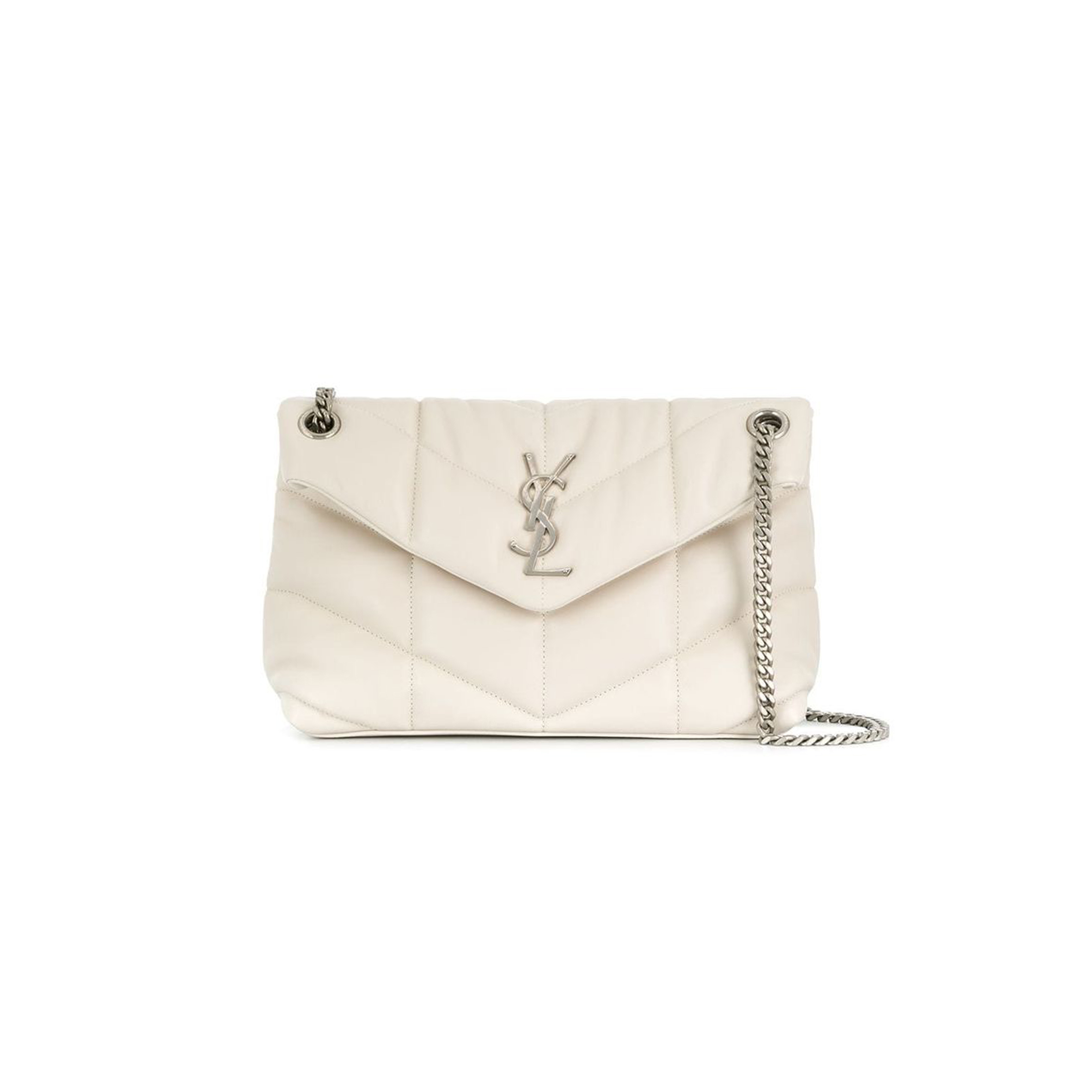 YSL PUFFER SMALL CHAIN BAG IN QUILTED LAMBSKIN 577476563324 (29*17*11cm)