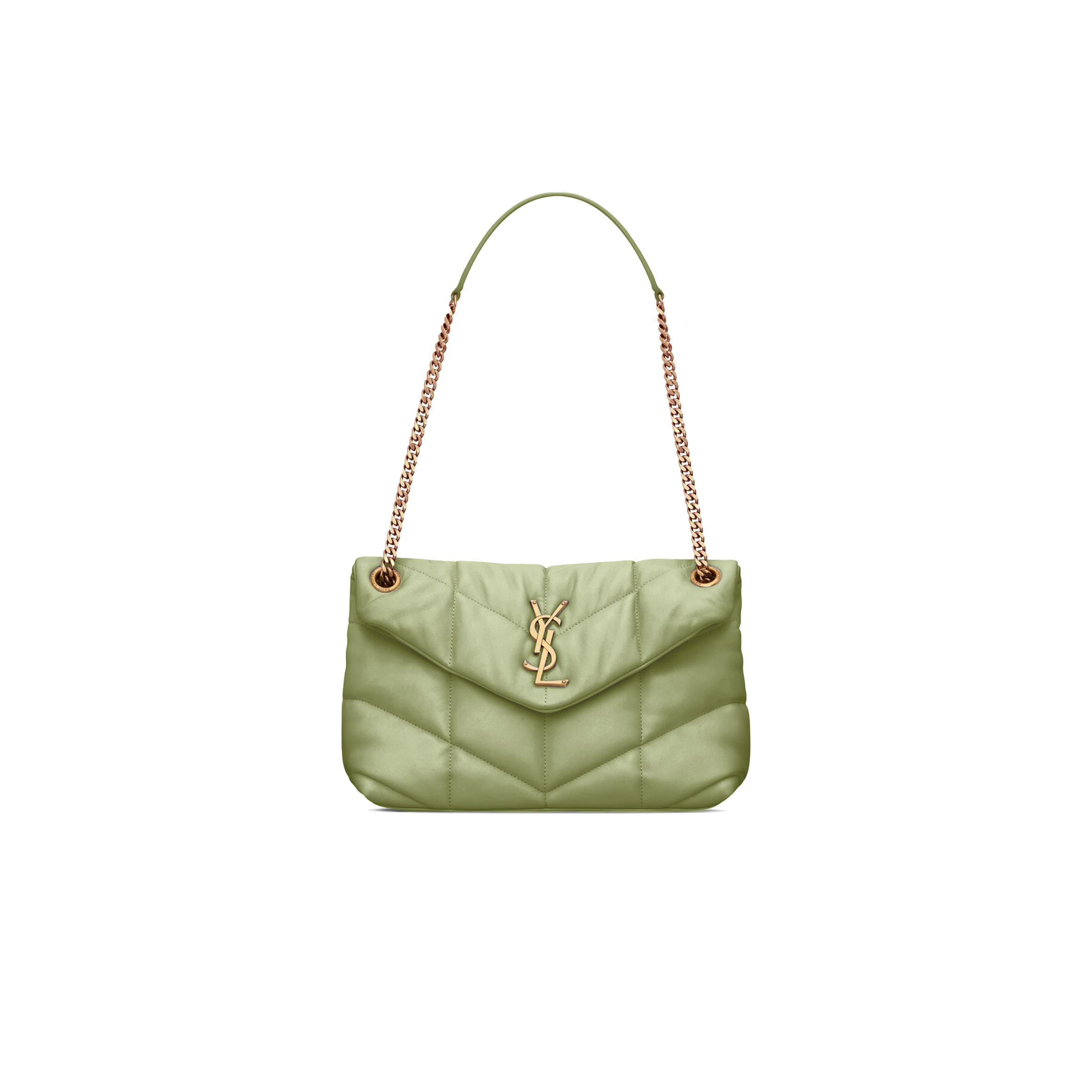 YSL PUFFER SMALL CHAIN BAG IN QUILTED LAMBSKIN 577476900145 (29*17*11cm)