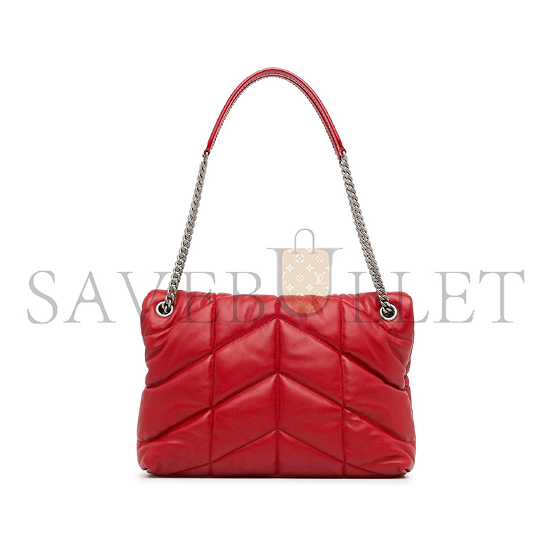 YSL PUFFER MEDIUM CHAIN BAG IN QUILTED LAMBSKIN 5774751EL006805 (35*23*13.5cm)