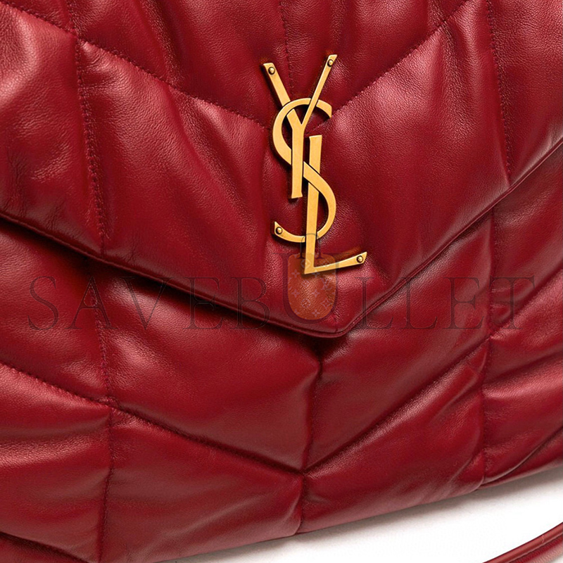 YSL PUFFER MEDIUM CHAIN BAG IN QUILTED LAMBSKIN 5774751EL076008 (35*23*13.5cm)