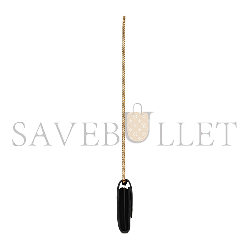 YSL CLASSIC CASSANDRE CHAIN WALLET IN GRAIN DE POUDRE LEATHER 377828BOW011000 (22.5*14*4cm) YSL CLASSIC CASSANDRE CHAIN WALLET IN GRAIN DE POUDRE LEATHER 377828BOW011000 (22.5*14*4cm)