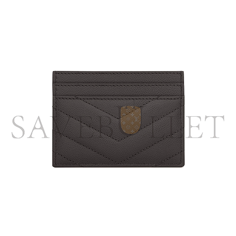 YSL CASSANDRE MATELASSÉ CARD CASE IN GRAIN DE POUDRE LEATHER 423291BOW011112 (10.5*7.5*0.5cm)