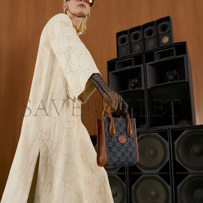 GUCCI MINI TOTE BAG WITH INTERLOCKING&G 671623 (20*16*7cm) GUCCI MINI TOTE BAG WITH INTERLOCKING&G 671623 (20*16*7cm)