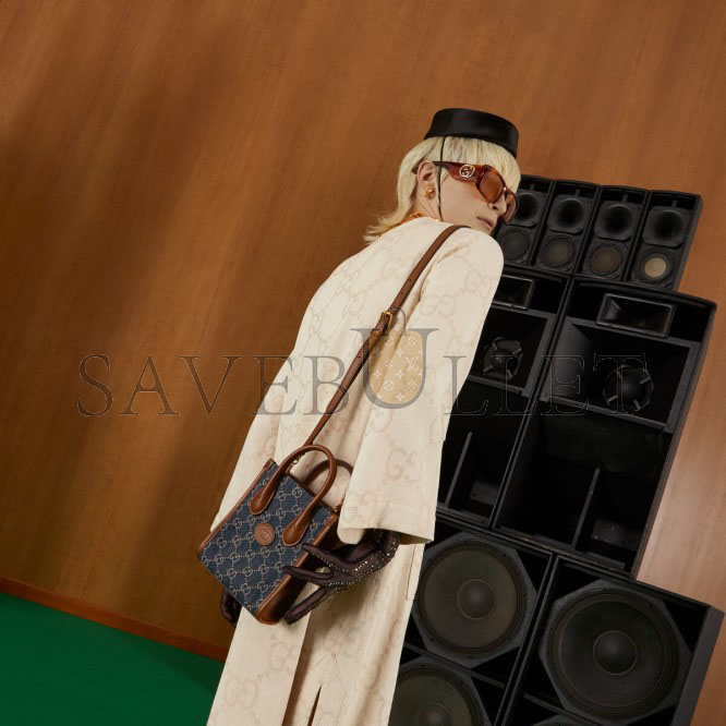 GUCCI MINI TOTE BAG WITH INTERLOCKING&G 671623 (20*16*7cm) GUCCI MINI TOTE BAG WITH INTERLOCKING&G 671623 (20*16*7cm)