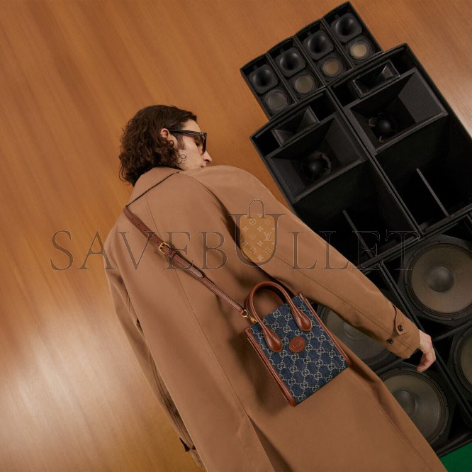 GUCCI MINI TOTE BAG WITH INTERLOCKING&G 671623 (20*16*7cm) GUCCI MINI TOTE BAG WITH INTERLOCKING&G 671623 (20*16*7cm)