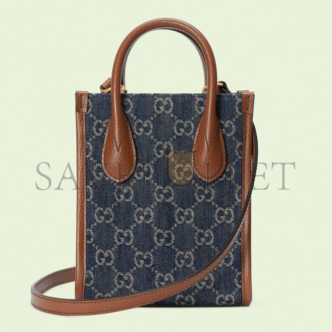 GUCCI MINI TOTE BAG WITH INTERLOCKING&G 671623 (20*16*7cm) GUCCI MINI TOTE BAG WITH INTERLOCKING&G 671623 (20*16*7cm)