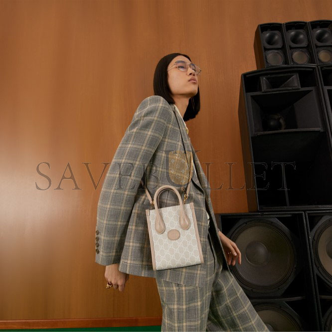 GUCCI MINI TOTE BAG WITH INTERLOCKING&G 671623 (20*16*7cm) GUCCI MINI TOTE BAG WITH INTERLOCKING&G 671623 (20*16*7cm)