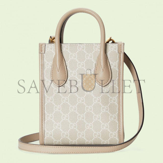 GUCCI MINI TOTE BAG WITH INTERLOCKING&G 671623 (20*16*7cm) GUCCI MINI TOTE BAG WITH INTERLOCKING&G 671623 (20*16*7cm)