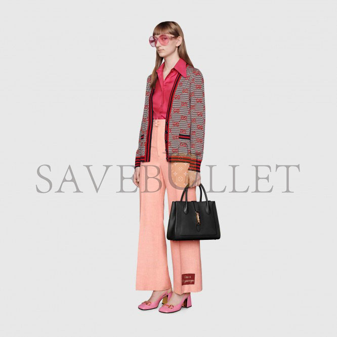 GUCCI JACKIE 1961 MEDIUM TOTE BAG 649016 0YK0G 1000 (30*24*12cm) GUCCI JACKIE 1961 MEDIUM TOTE BAG 649016 0YK0G 1000 (30*24*12cm)
