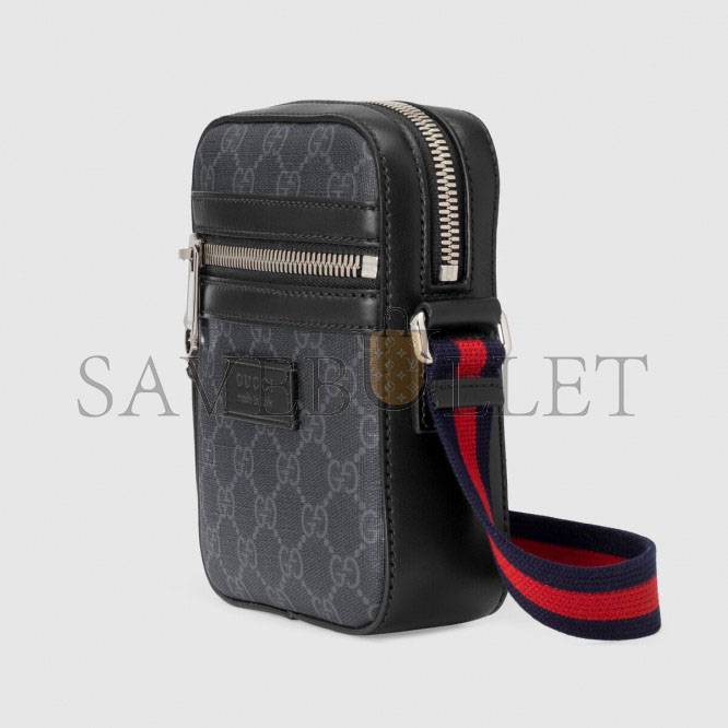 GUCCI GG BLACK MESSENGER 682357 (7*5.7*2.4cm) GUCCI GG BLACK MESSENGER 682357 (7*5.7*2.4cm)