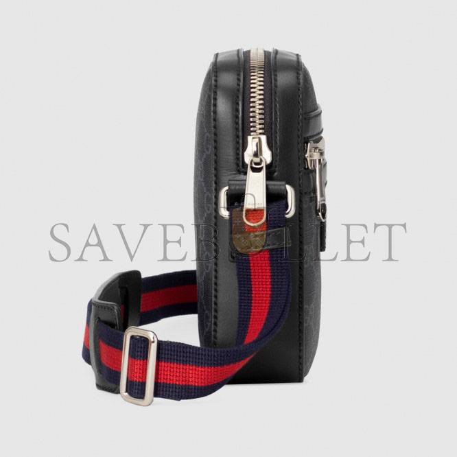 GUCCI GG BLACK MESSENGER 682357 (7*5.7*2.4cm) GUCCI GG BLACK MESSENGER 682357 (7*5.7*2.4cm)