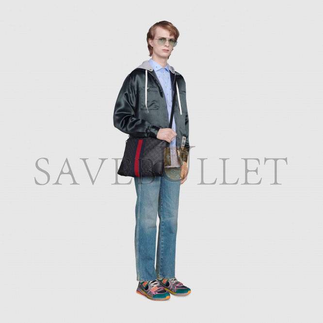 GUCCI GG BLACK MESSENGER 474139 (35.5*25*4cm) GUCCI GG BLACK MESSENGER 474139 (35.5*25*4cm)