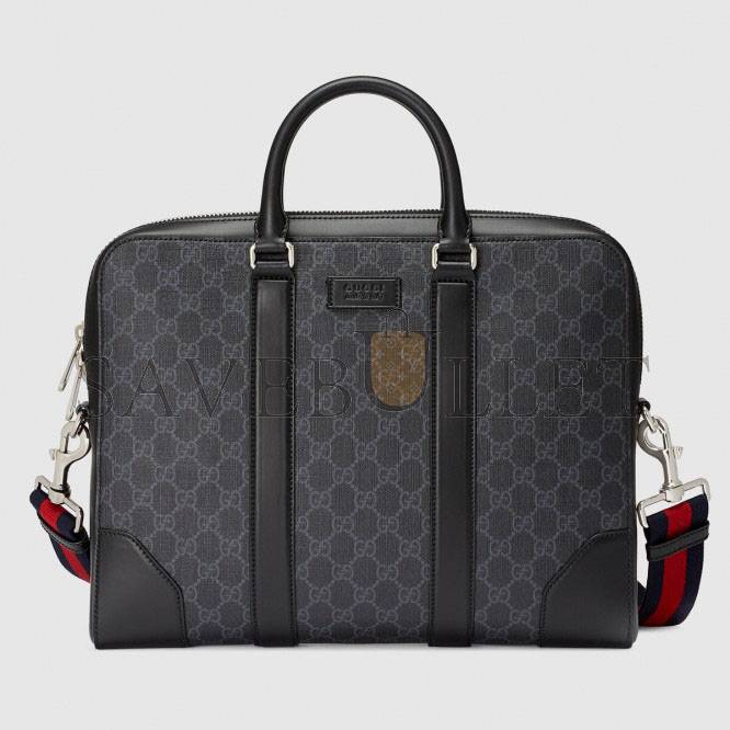 GUCCI GG BLACK BRIEFCASE 474135 (36*28*7cm) GUCCI GG BLACK BRIEFCASE 474135 (36*28*7cm)