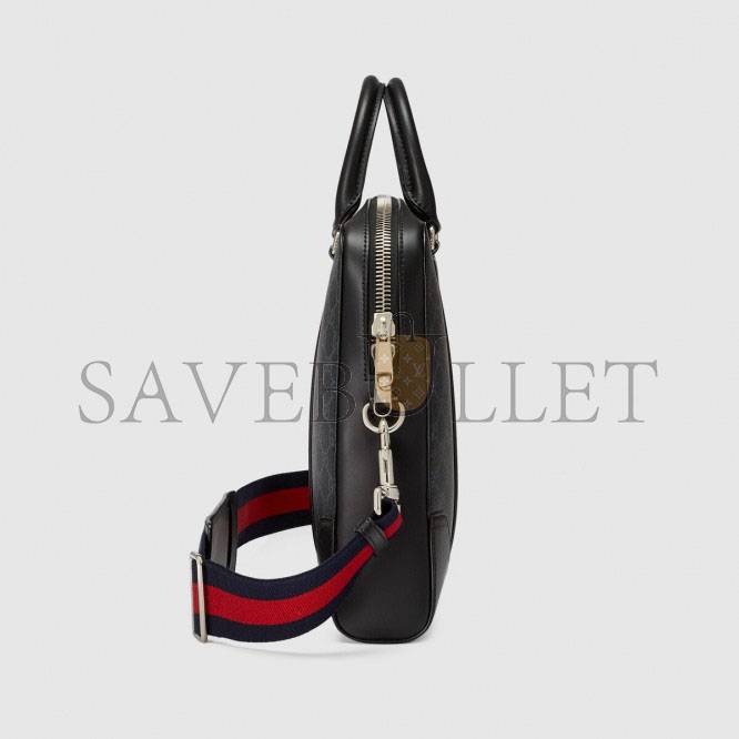 GUCCI GG BLACK BRIEFCASE 474135 (36*28*7cm) GUCCI GG BLACK BRIEFCASE 474135 (36*28*7cm)