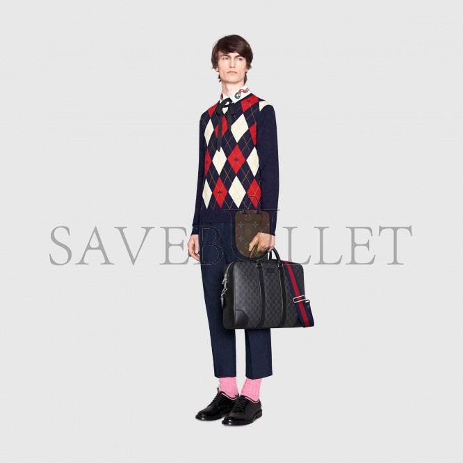 GUCCI GG BLACK BRIEFCASE 474135 (36*28*7cm) GUCCI GG BLACK BRIEFCASE 474135 (36*28*7cm)