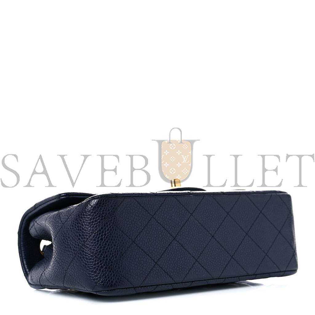 CHANEL CAVIAR QUILTED MINI RECTANGULAR FLAP NAVY GOLD HARDWARE (20.3*12.7*6.4cm) CHANEL CAVIAR QUILTED MINI RECTANGULAR FLAP NAVY GOLD HARDWARE (20.3*12.7*6.4cm)