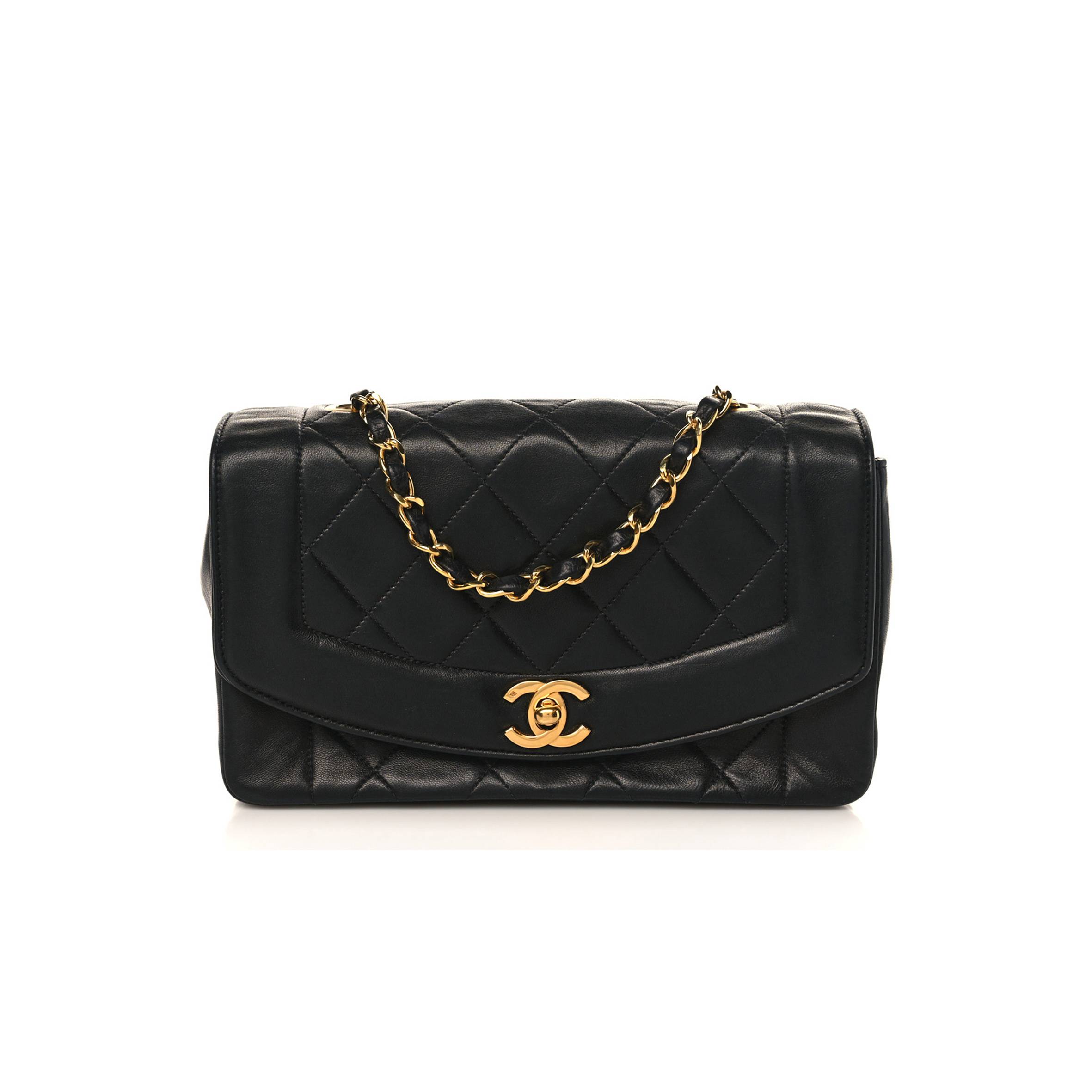 CHANEL LAMBSKIN QUILTED SMALL SINGLE FLAP BLACK GOLD HARDWARE (23*15*5cm) CHANEL LAMBSKIN QUILTED SMALL SINGLE FLAP BLACK GOLD HARDWARE (23*15*5cm)