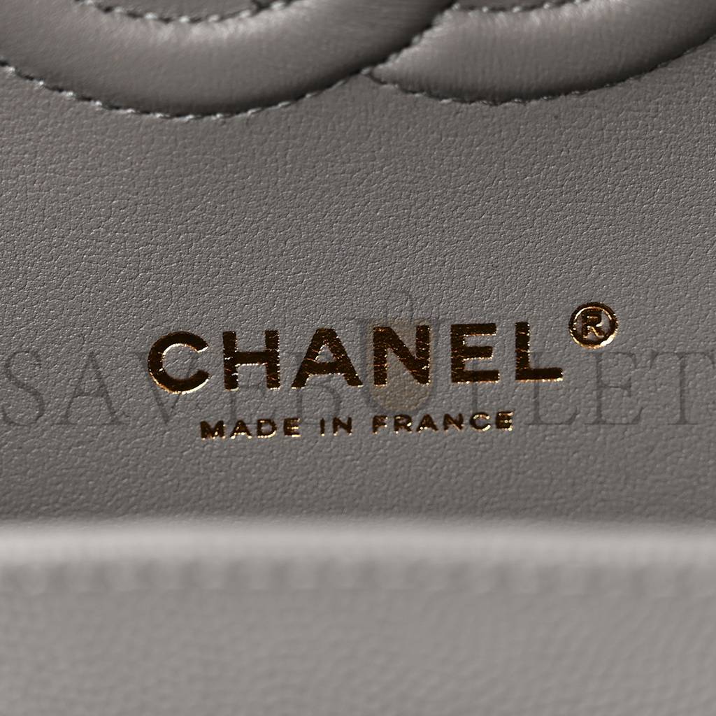 CHANEL CAVIAR QUILTED MEDIUM DOUBLE FLAP GREY ROSE GOLD HARDWARE (25*17*6cm) CHANEL CAVIAR QUILTED MEDIUM DOUBLE FLAP GREY ROSE GOLD HARDWARE (25*17*6cm)