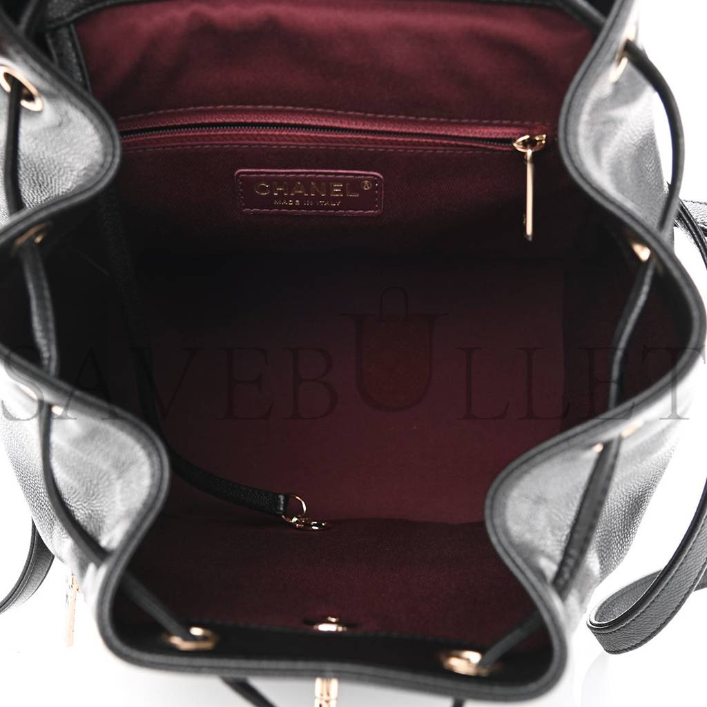 CHANEL CAVIAR QUILTED BUSINESS AFFINITY BACKPACK BLACK ROSE GOLD HARDWARE (23*23*15cm) CHANEL CAVIAR QUILTED BUSINESS AFFINITY BACKPACK BLACK ROSE GOLD HARDWARE (23*23*15cm)
