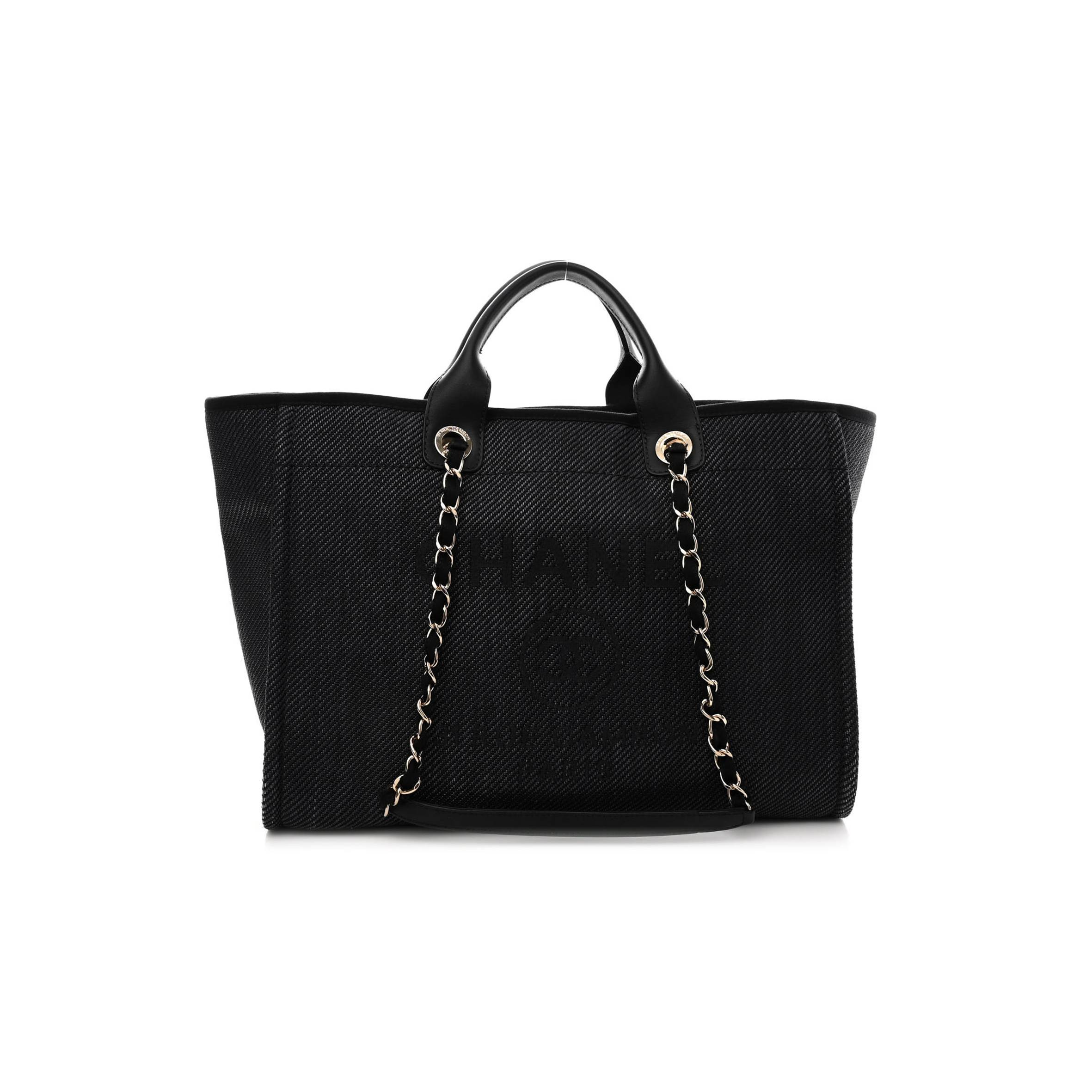 CHANEL MIXED FIBERS CALFSKIN MEDIUM DEAUVILLE TOTE BLUE (38*30*20cm) CHANEL MIXED FIBERS CALFSKIN MEDIUM DEAUVILLE TOTE BLUE (38*30*20cm)