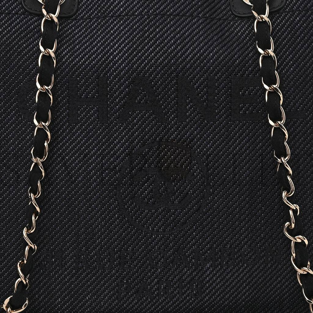 CHANEL MIXED FIBERS CALFSKIN MEDIUM DEAUVILLE TOTE BLUE (38*30*20cm) CHANEL MIXED FIBERS CALFSKIN MEDIUM DEAUVILLE TOTE BLUE (38*30*20cm)