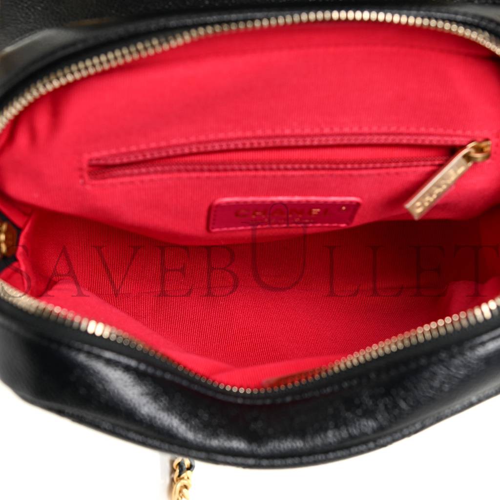 CHANEL CAVIAR QUILTED MULTI CHAIN BACKPACK BLACK (18*18*6cm) CHANEL CAVIAR QUILTED MULTI CHAIN BACKPACK BLACK (18*18*6cm)
