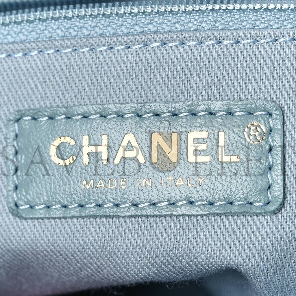 CHANEL CAVIAR QUILTED BUSINESS AFFINITY BACKPACK LIGHT BLUE (24*23*13cm) CHANEL CAVIAR QUILTED BUSINESS AFFINITY BACKPACK LIGHT BLUE (24*23*13cm)