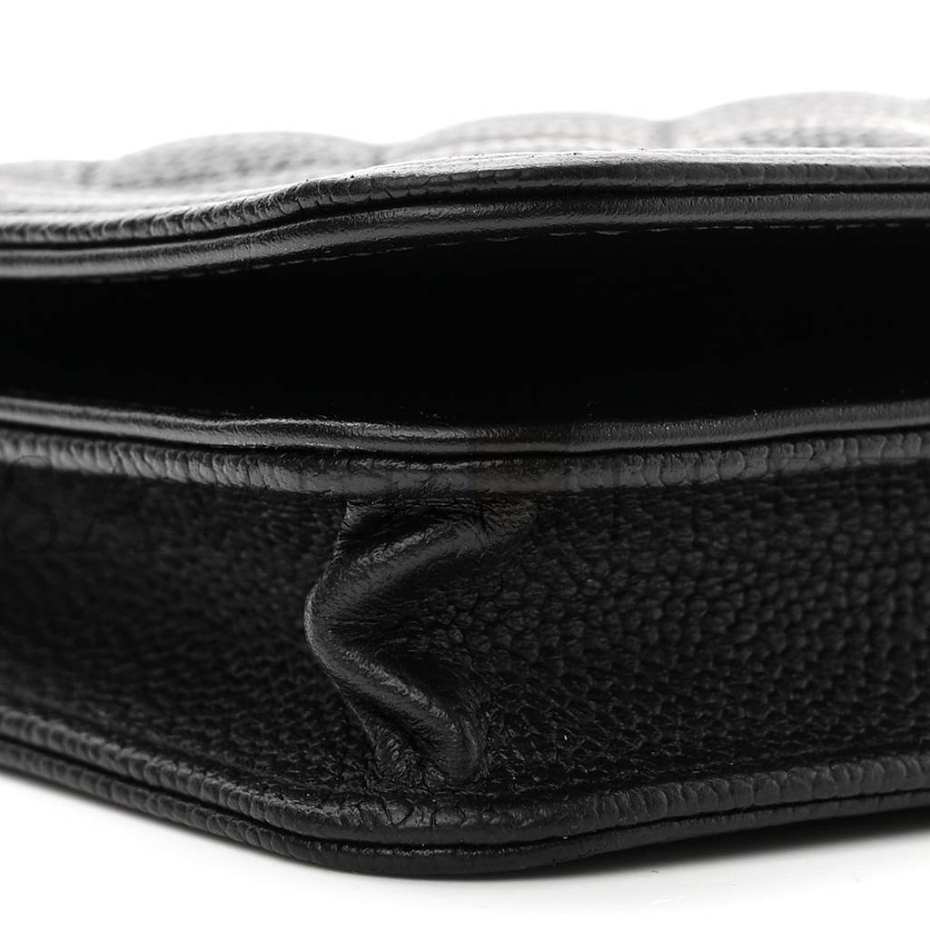 CHANEL CAVIAR QUILTED BOY WALLET ON CHAIN WOC BLACK GOLD HARDWARE (19*13*5cm) CHANEL CAVIAR QUILTED BOY WALLET ON CHAIN WOC BLACK GOLD HARDWARE (19*13*5cm)