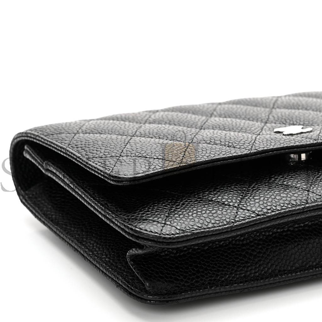 CHANEL CAVIAR QUILTED LARGE COCO HANDLE FLAP BLACK SILVER HARDWARE (20*13*4cm) CHANEL CAVIAR QUILTED LARGE COCO HANDLE FLAP BLACK SILVER HARDWARE (20*13*4cm)