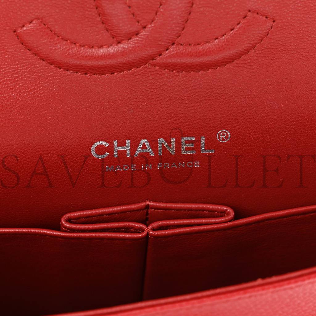 CHANEL CAVIAR QUILTED MEDIUM DOUBLE FLAP RED ROSE GOLD HARDWARE (25*15*6cm) CHANEL CAVIAR QUILTED MEDIUM DOUBLE FLAP RED ROSE GOLD HARDWARE (25*15*6cm)