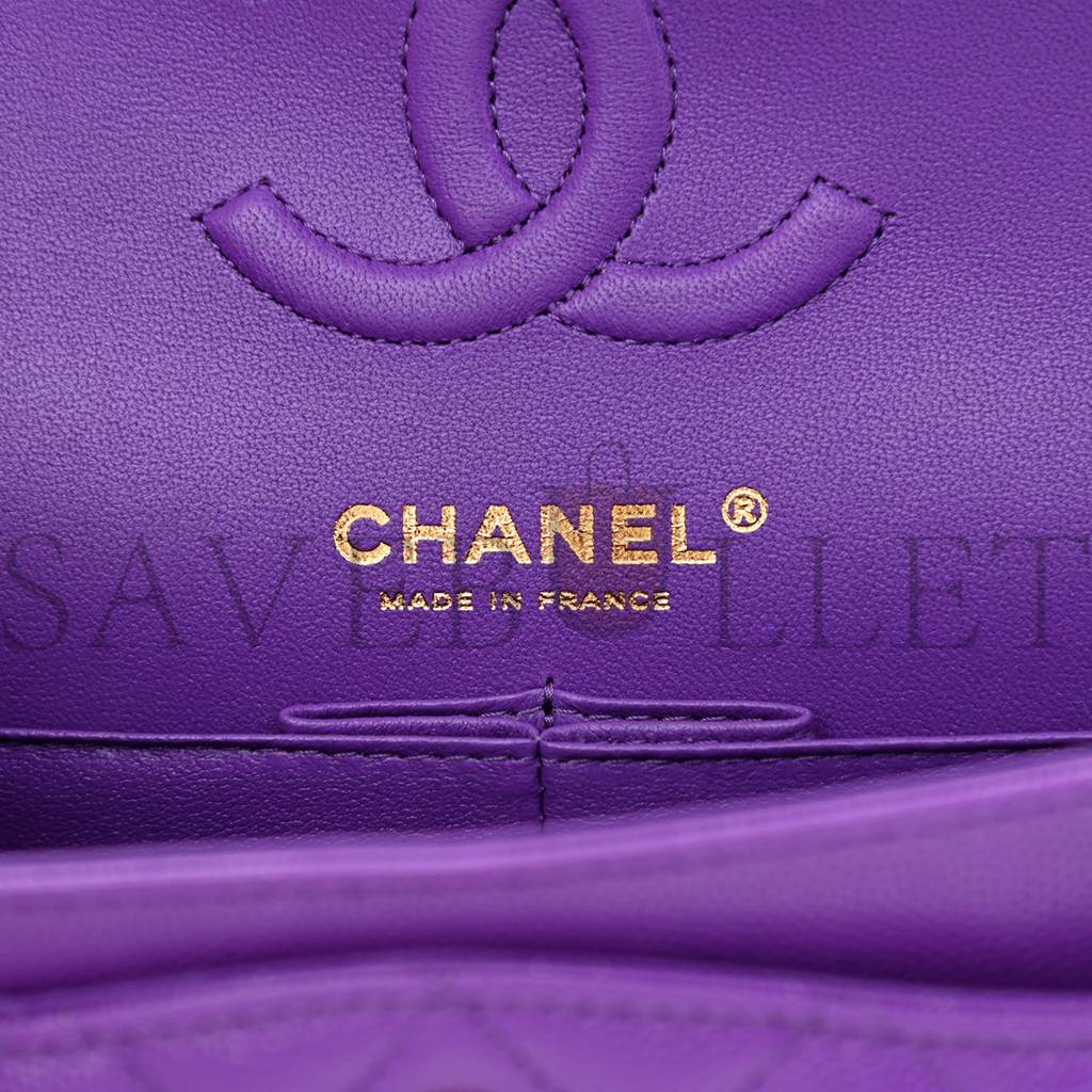 CHANEL CAVIAR QUILTED SMALL DOUBLE FLAP DARK PURPLE ROSE GOLD HARDWARE (23*14*6cm) CHANEL CAVIAR QUILTED SMALL DOUBLE FLAP DARK PURPLE ROSE GOLD HARDWARE (23*14*6cm)
