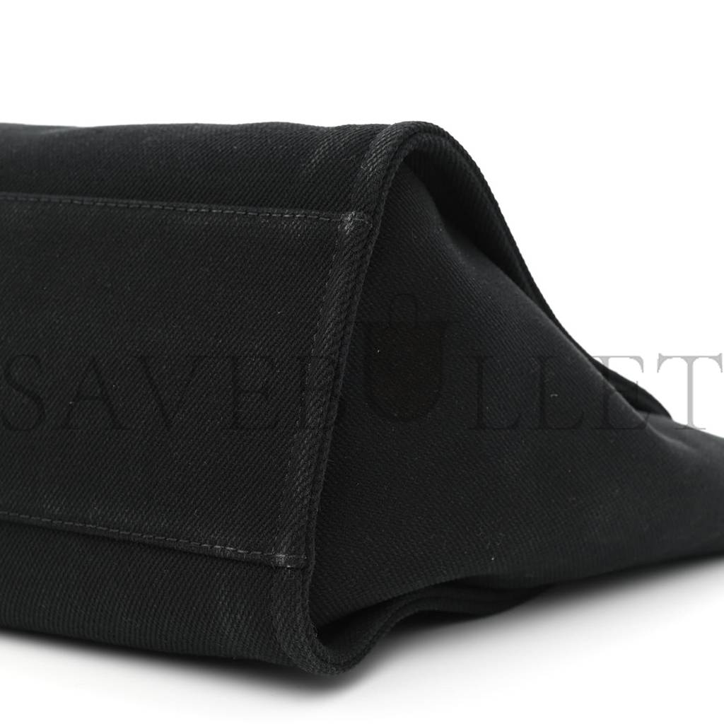 CHANEL CANVAS PEARL MEDIUM DEAUVILLE TOTE BLACK (38*29*18cm) CHANEL CANVAS PEARL MEDIUM DEAUVILLE TOTE BLACK (38*29*18cm)