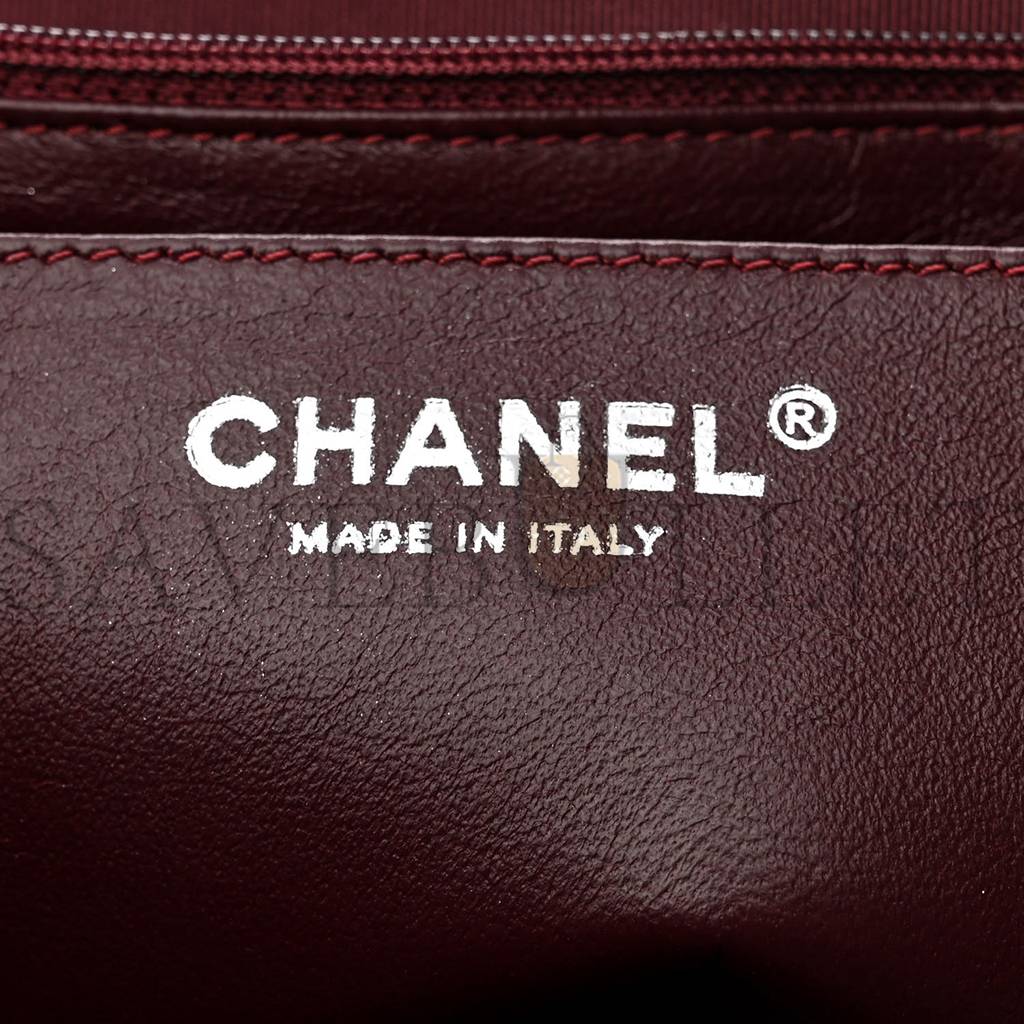 CHANEL CRINKLED PATENT QUILTED JUMBO SINGLE FLAP BLACK SILVER HARDWARE (30*18*8cm) CHANEL CRINKLED PATENT QUILTED JUMBO SINGLE FLAP BLACK SILVER HARDWARE (30*18*8cm)