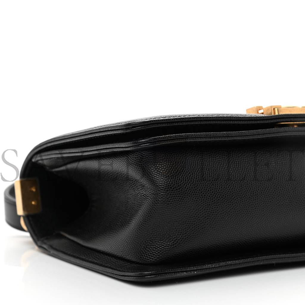 CHANEL CAVIAR QUILTED MEDIUM BOY FLAP BLACK ROSE GOLD HARDWARE (25*15*9cm) CHANEL CAVIAR QUILTED MEDIUM BOY FLAP BLACK ROSE GOLD HARDWARE (25*15*9cm)