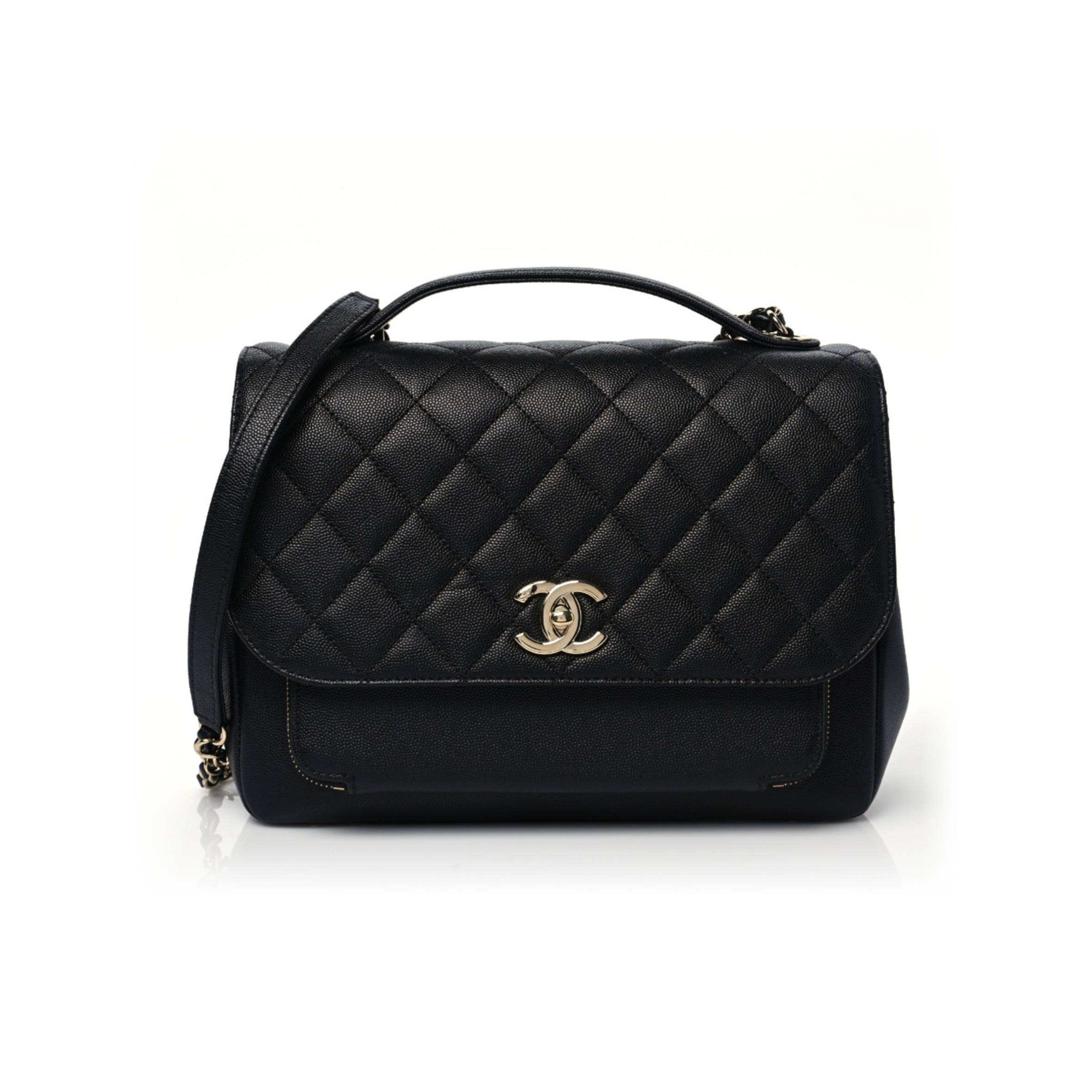 CHANEL CAVIAR QUILTED LARGE BUSINESS AFFINITY FLAP BLACK ROSE GOLD HARDWARE (27*19*9cm) CHANEL CAVIAR QUILTED LARGE BUSINESS AFFINITY FLAP BLACK ROSE GOLD HARDWARE (27*19*9cm)