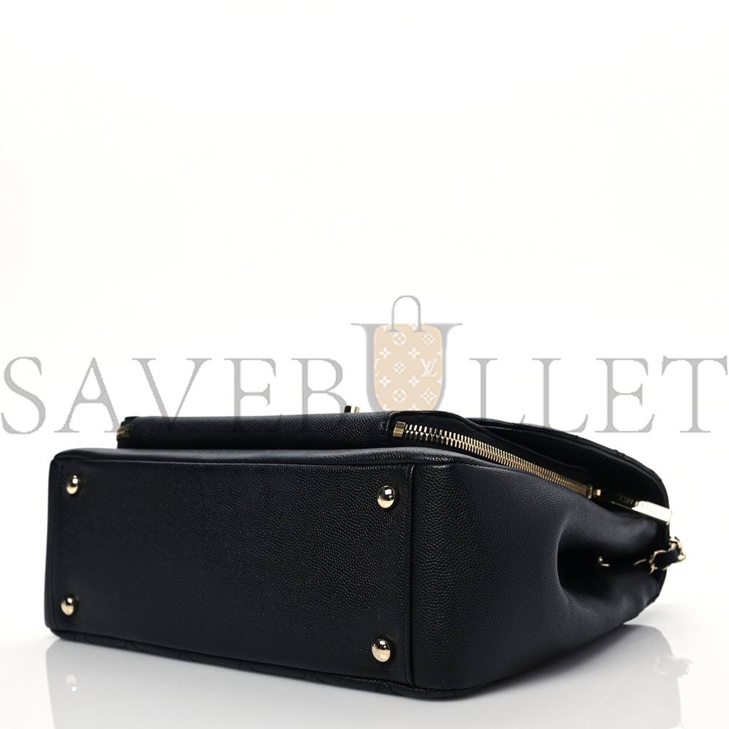 CHANEL CAVIAR QUILTED LARGE BUSINESS AFFINITY FLAP BLACK ROSE GOLD HARDWARE (27*19*9cm) CHANEL CAVIAR QUILTED LARGE BUSINESS AFFINITY FLAP BLACK ROSE GOLD HARDWARE (27*19*9cm)
