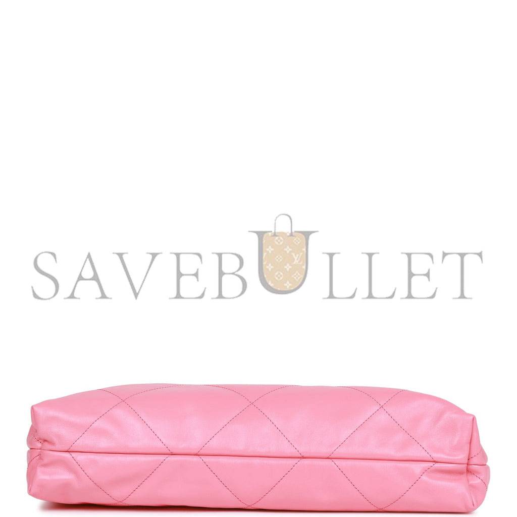 CHANEL SMALL 22 BAG PINK CALFSKIN GOLD HARDWARE (30*28*8cm) CHANEL SMALL 22 BAG PINK CALFSKIN GOLD HARDWARE (30*28*8cm)