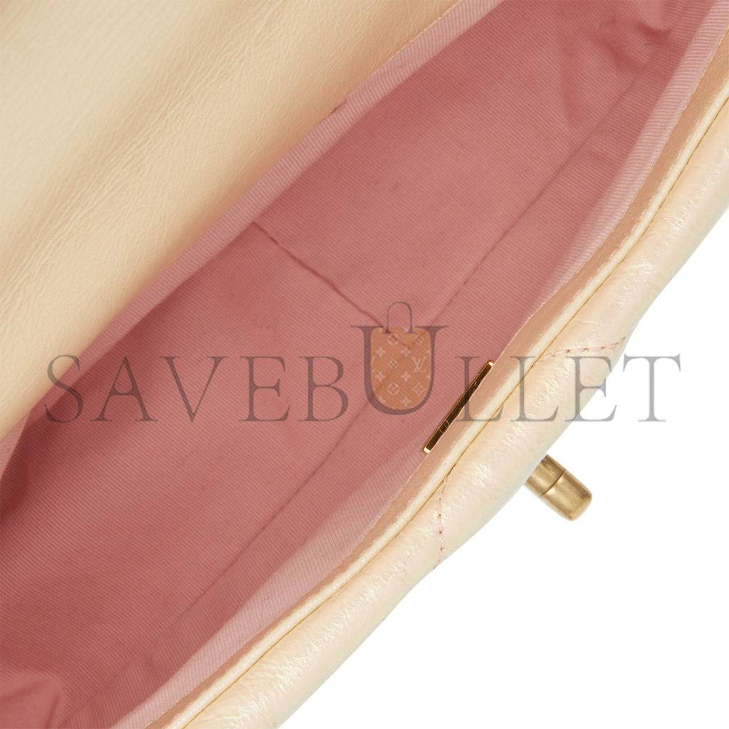 CHANEL MEDIUM 19 FLAP BAG ROSE IRIDESCENT CALFSKIN MIXED HARDWARE (25*16*9cm) CHANEL MEDIUM 19 FLAP BAG ROSE IRIDESCENT CALFSKIN MIXED HARDWARE (25*16*9cm)