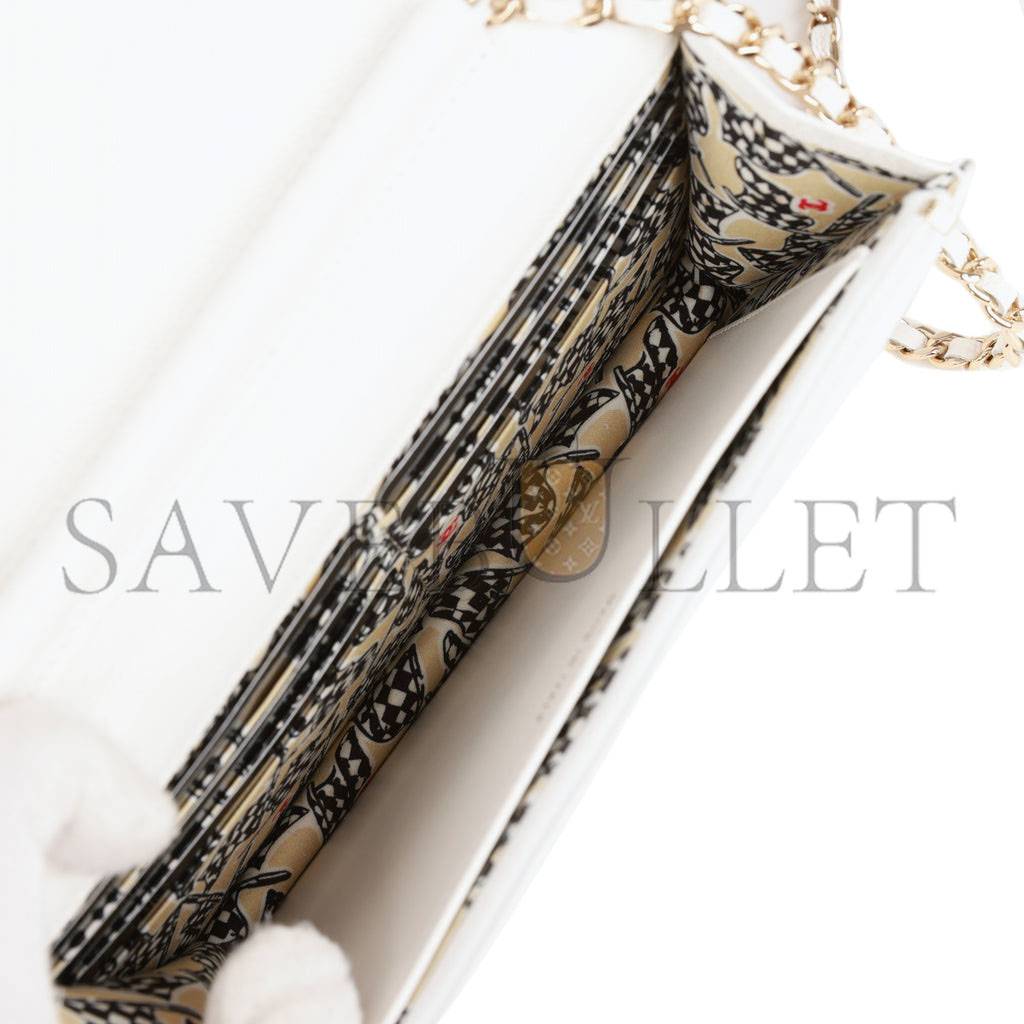CHANEL WALLET ON CHAIN WOC WHITE CAVIAR LIGHT GOLD HARDWARE (19*12*4cm) CHANEL WALLET ON CHAIN WOC WHITE CAVIAR LIGHT GOLD HARDWARE (19*12*4cm)