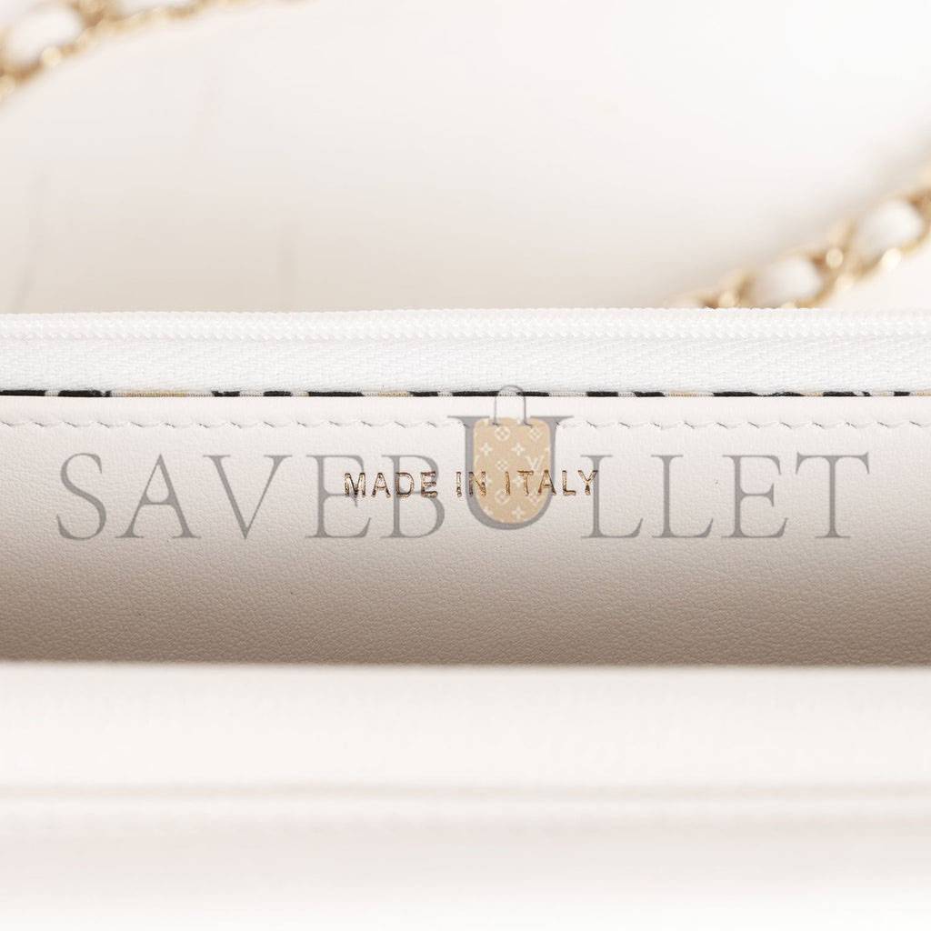CHANEL WALLET ON CHAIN WOC WHITE CAVIAR LIGHT GOLD HARDWARE (19*12*4cm) CHANEL WALLET ON CHAIN WOC WHITE CAVIAR LIGHT GOLD HARDWARE (19*12*4cm)