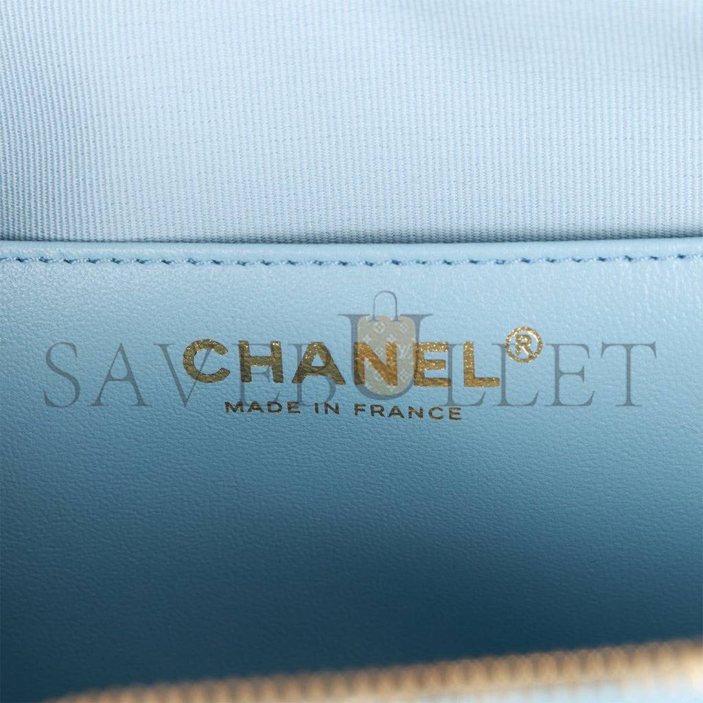 CHANEL CC IN LOVE LARGE HEART BAG BLUE LAMBSKIN LIGHT GOLD HARDWARE (20*18*6cm) CHANEL CC IN LOVE LARGE HEART BAG BLUE LAMBSKIN LIGHT GOLD HARDWARE (20*18*6cm)