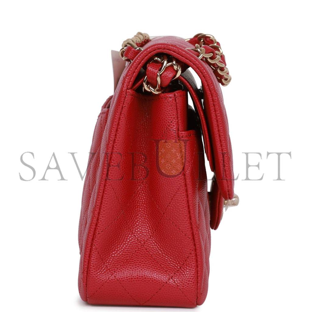 CHANEL SMALL CLASSIC DOUBLE FLAP DARK PINK CAVIAR LIGHT GOLD HARDWARE (23*13*6cm) CHANEL SMALL CLASSIC DOUBLE FLAP DARK PINK CAVIAR LIGHT GOLD HARDWARE (23*13*6cm)