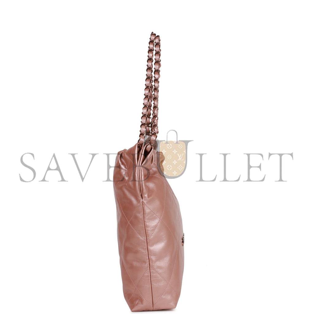 CHANEL SMALL 22 BAG COPPER CALFSKIN ROSE GOLD HARDWARE (37*35*7cm) CHANEL SMALL 22 BAG COPPER CALFSKIN ROSE GOLD HARDWARE (37*35*7cm)