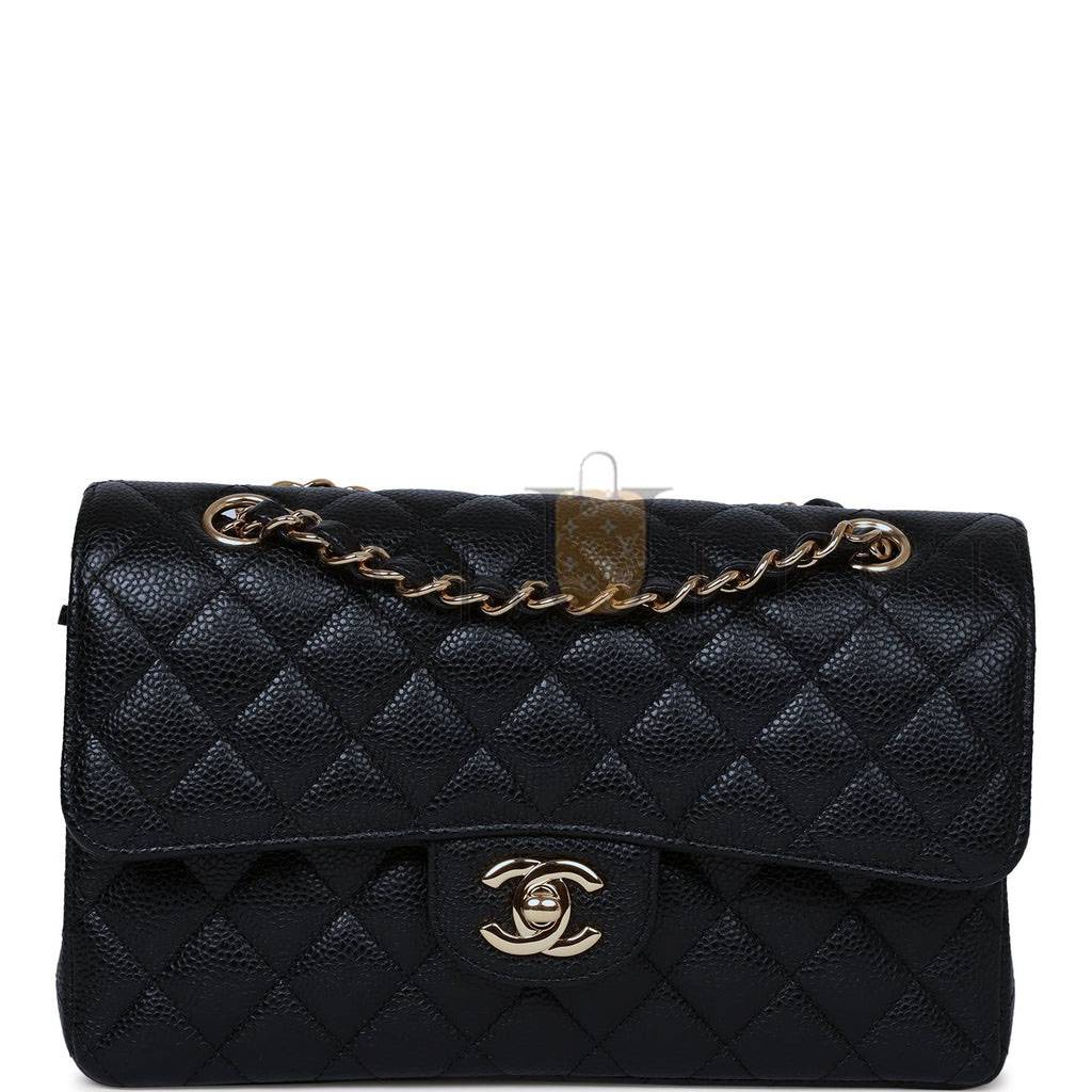 CHANEL SMALL CLASSIC DOUBLE FLAP BAG BLACK CAVIAR GOLD HARDWARE (23*15*6cm) CHANEL SMALL CLASSIC DOUBLE FLAP BAG BLACK CAVIAR GOLD HARDWARE (23*15*6cm)
