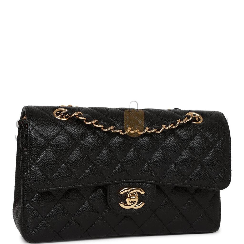 CHANEL SMALL CLASSIC DOUBLE FLAP BAG BLACK CAVIAR GOLD HARDWARE (23*15*6cm) CHANEL SMALL CLASSIC DOUBLE FLAP BAG BLACK CAVIAR GOLD HARDWARE (23*15*6cm)