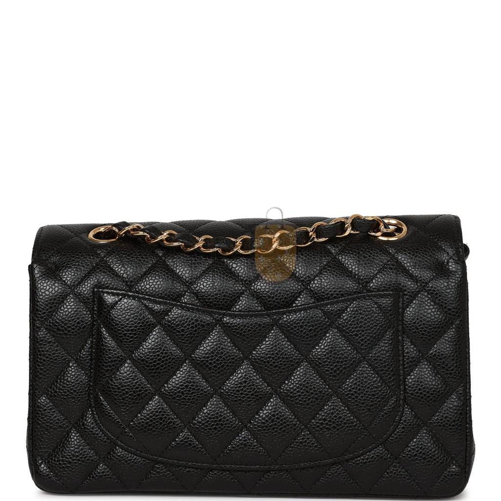 CHANEL SMALL CLASSIC DOUBLE FLAP BAG BLACK CAVIAR GOLD HARDWARE (23*15*6cm) CHANEL SMALL CLASSIC DOUBLE FLAP BAG BLACK CAVIAR GOLD HARDWARE (23*15*6cm)
