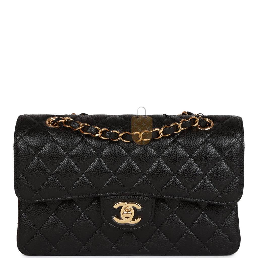CHANEL SMALL CLASSIC DOUBLE FLAP BLACK CAVIAR GOLD HARDWARE (23*13*6cm) CHANEL SMALL CLASSIC DOUBLE FLAP BLACK CAVIAR GOLD HARDWARE (23*13*6cm)