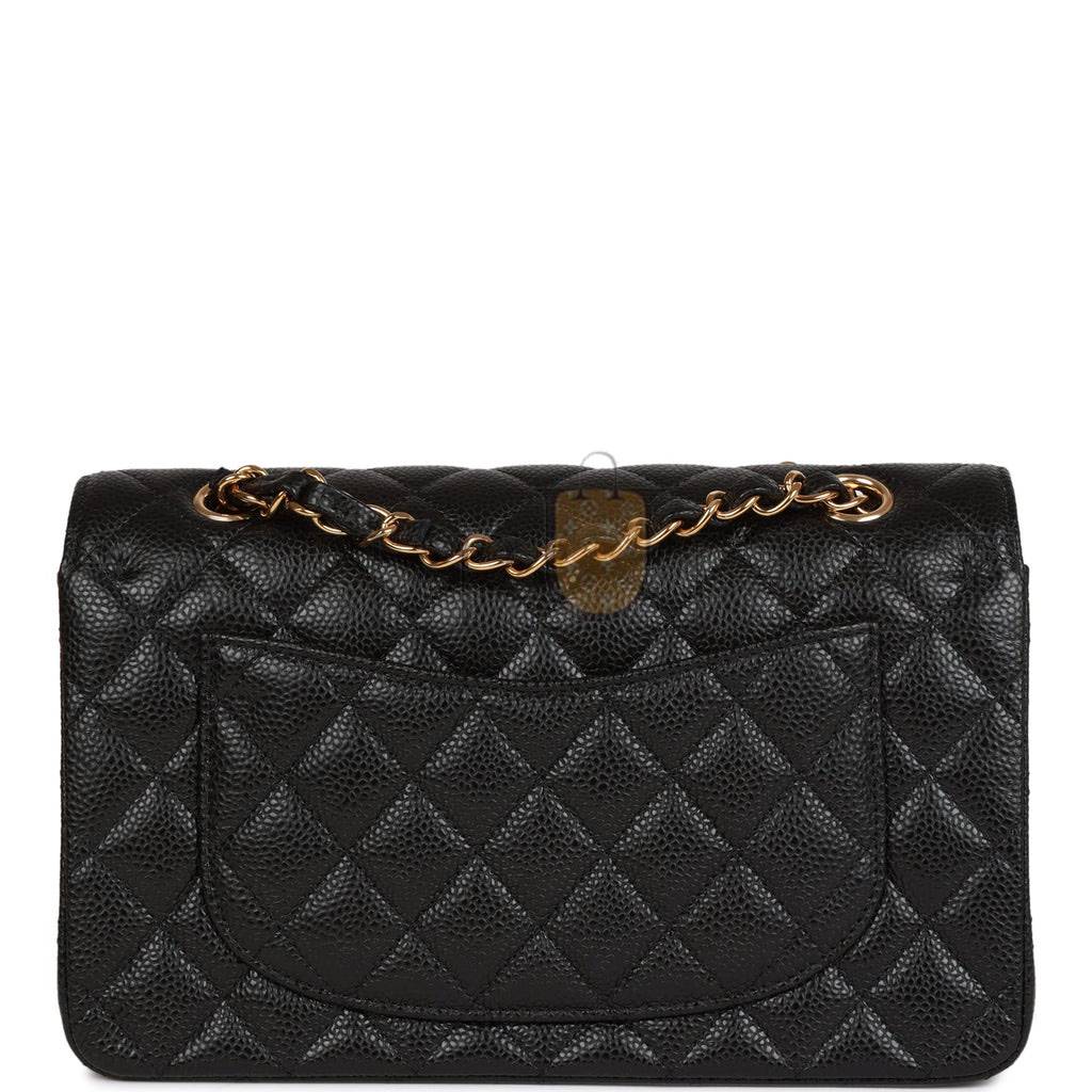 CHANEL SMALL CLASSIC DOUBLE FLAP BLACK CAVIAR GOLD HARDWARE (23*13*6cm) CHANEL SMALL CLASSIC DOUBLE FLAP BLACK CAVIAR GOLD HARDWARE (23*13*6cm)