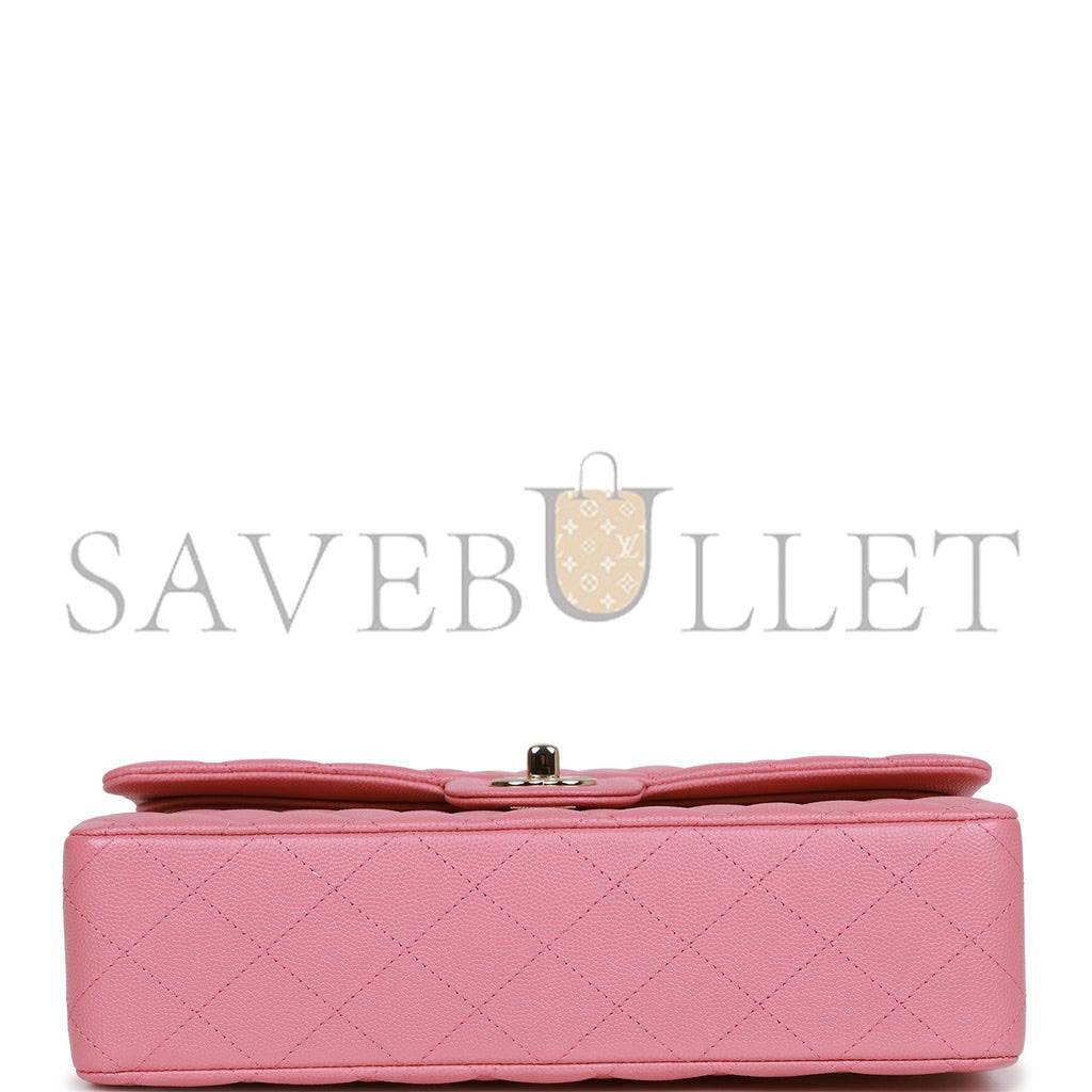 CHANEL MEDIUM CLASSIC DOUBLE FLAP BAG DARK PINK CAVIAR LIGHT GOLD HARDWARE (25*15*7cm) CHANEL MEDIUM CLASSIC DOUBLE FLAP BAG DARK PINK CAVIAR LIGHT GOLD HARDWARE (25*15*7cm)
